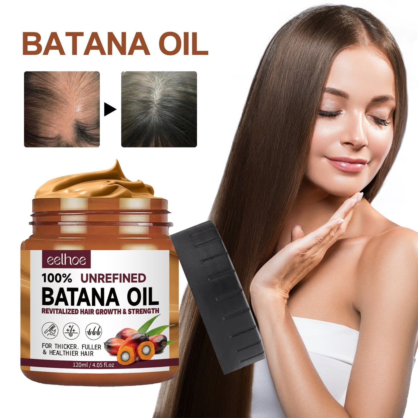 Après-shampoing à l'huile de Batana : Hydrate et répare