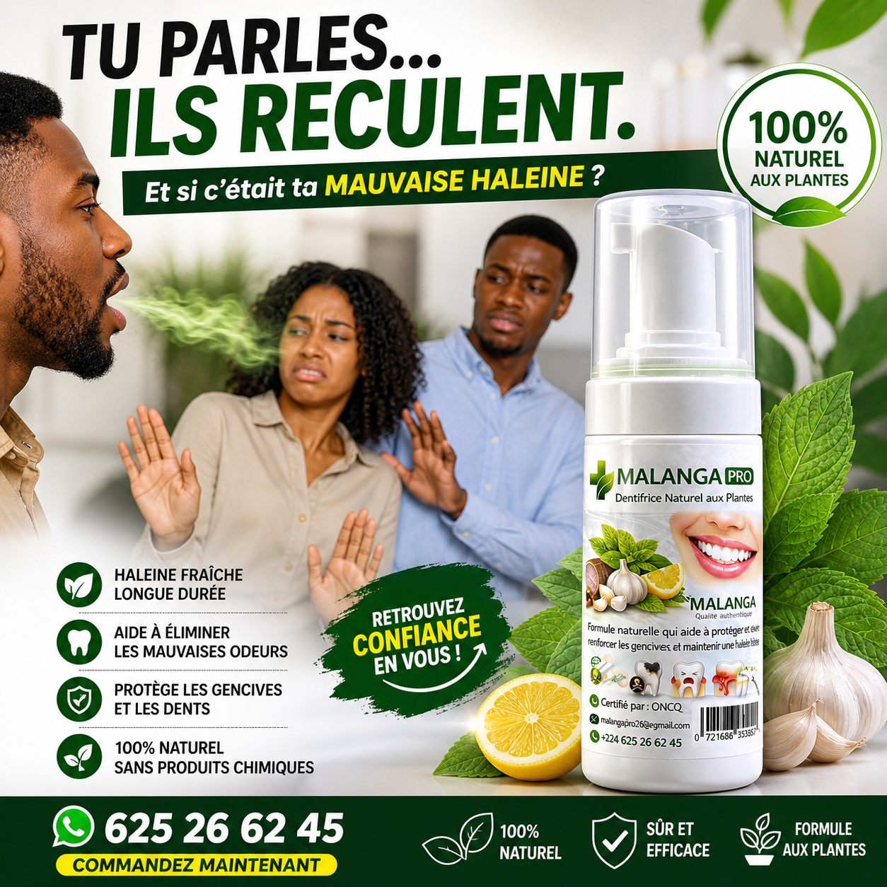 Pâte dentifrice malanga Pro