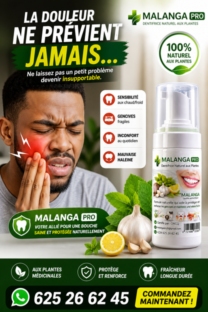 Pâte dentifrice malanga Pro