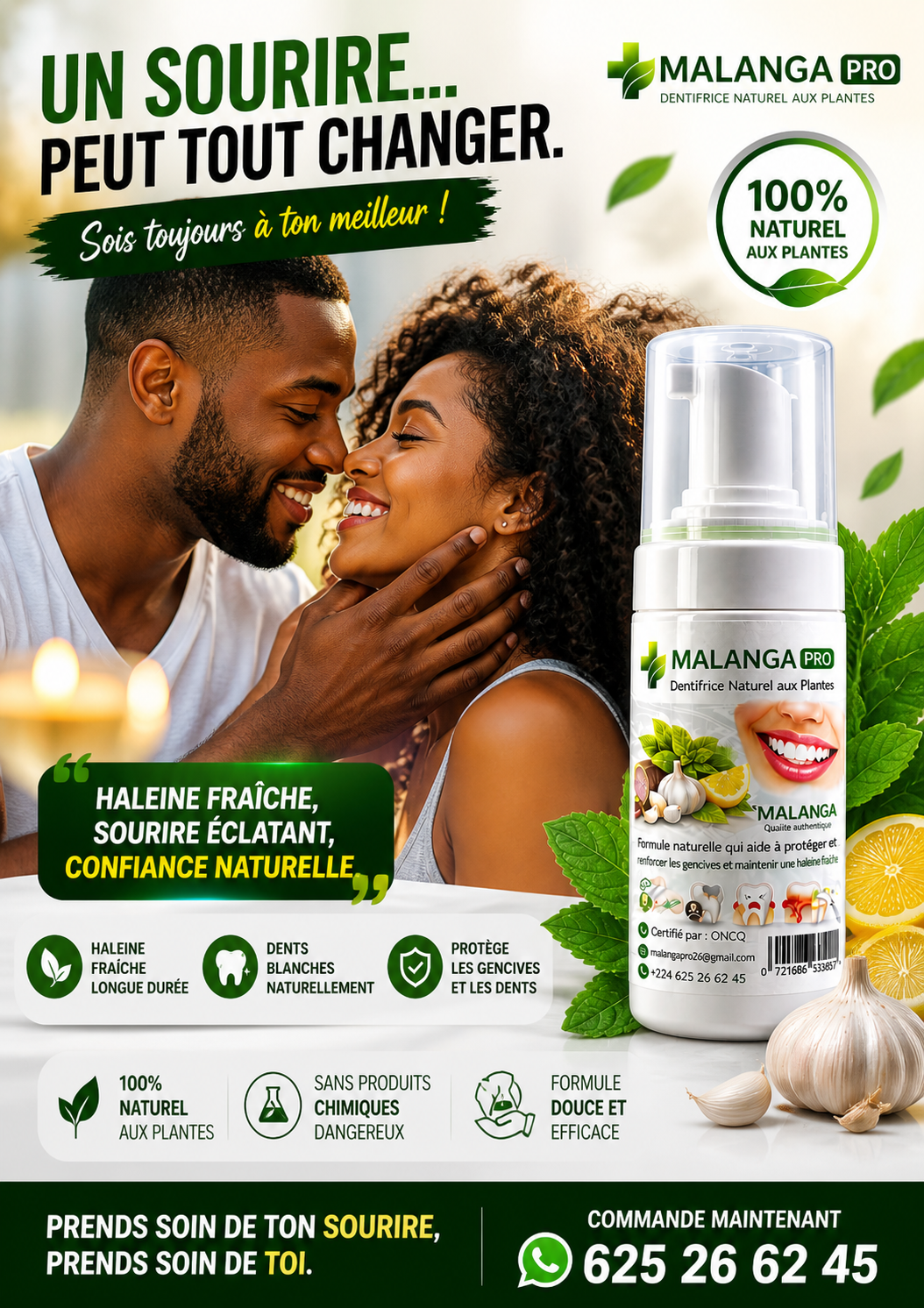 Pâte dentifrice malanga Pro