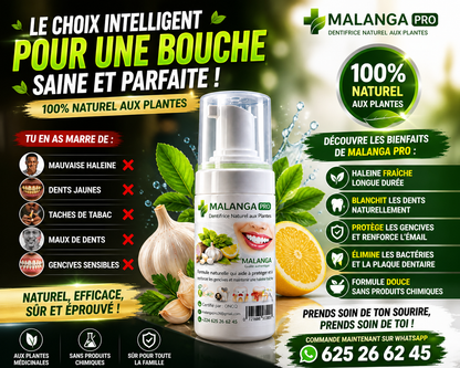 Pâte dentifrice malanga Pro