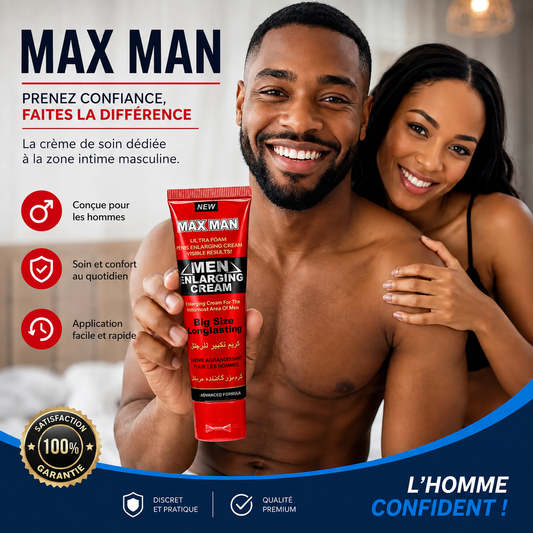 MAX MAN – Crème de Soin Intime pour Homme | Formule Avancée