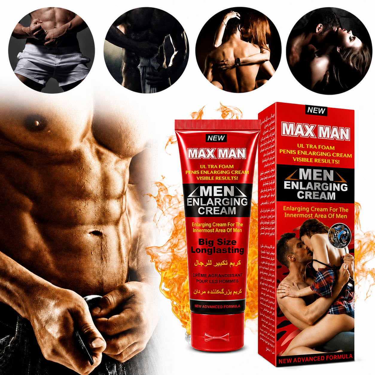 MAX MAN – Crème de Soin Intime pour Homme | Formule Avancée