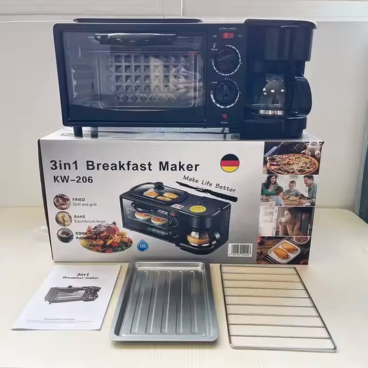 🛒 Petit-Déjeuner 3 en 1 – Machine Multifonction KW-206