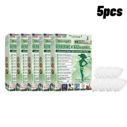 Healrize® Moringa · Berbérine × NAD+ Patch Microneedle Avancé 10-en-1 — Une Fois Par Jour, Résultats Visibles en 7 Jours